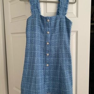 Zara blue tweed dress